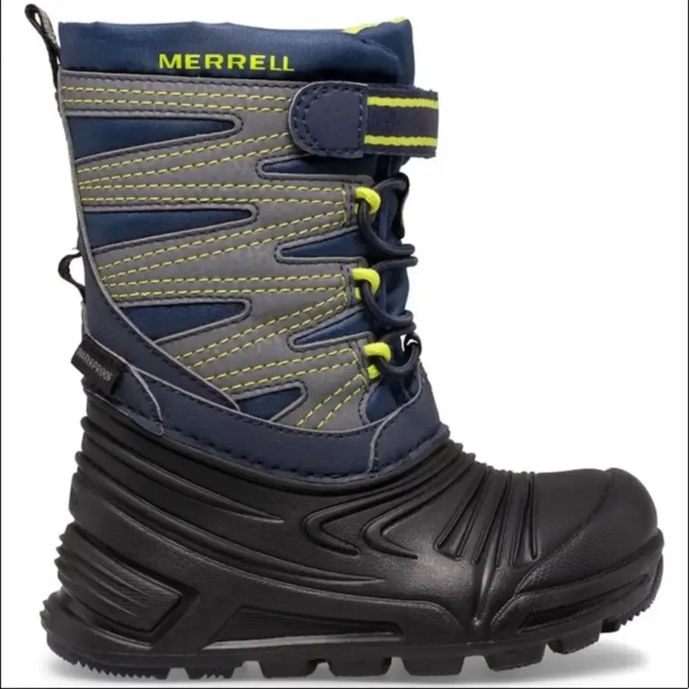 Merrell Snow Quest 3.0 Toddler Blue Winter Boot Size 5 Insulated Waterproof New